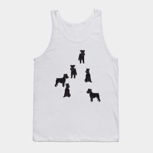 German dog silhouette art design #2 Tank Top